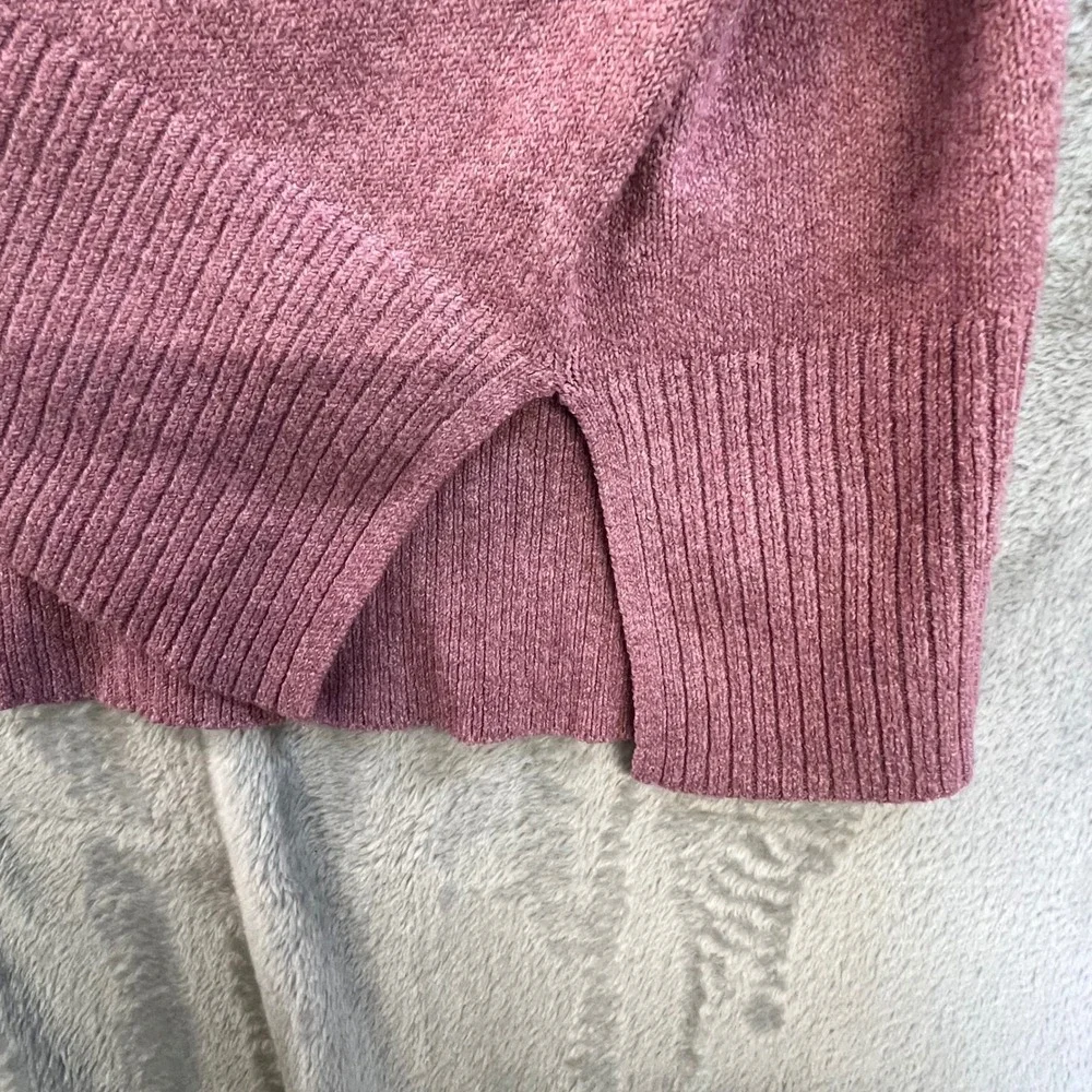ANA A NEW APPROACH‎ Women's Pink Heathered V-Neck Sweater Tunic Plus Size 3X